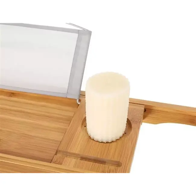 Ruhhy Bamboe Badplank - Uitschuifbaar en Multifunctioneel voor Thuis Spa