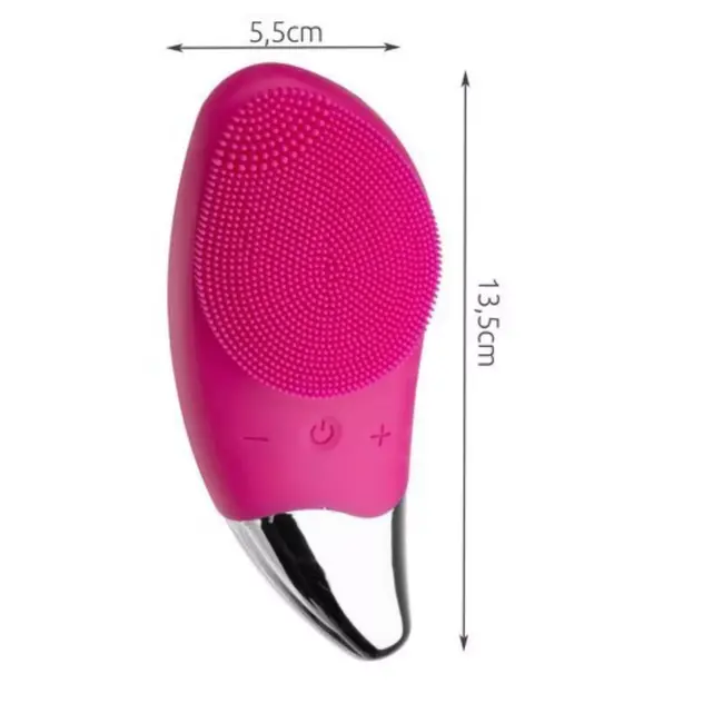 Soulima Sonic Gezichtsborstel: Ultieme Huidreiniging & Massage - 4 vibratie snelheden - Waterdicht - Roze