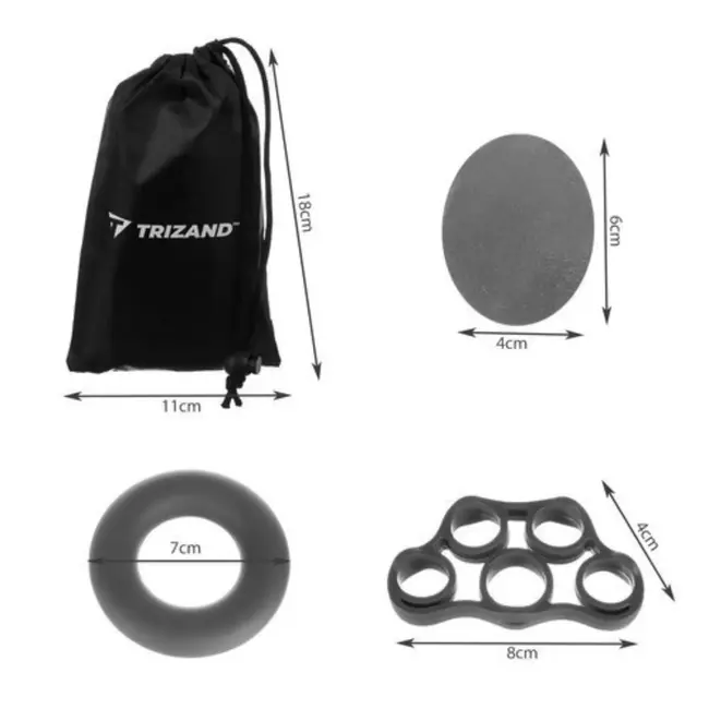 Trizand Hand-/Pols Oefenset: 9-Delige Kracht en Coördinatie Kit