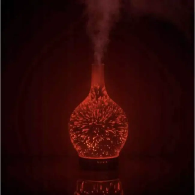 Ruhhy Geurverspreider en Luchtbevochtiger 100ml - LED Nachtlampje met Aromatherapie - 3-in-1 Apparaat