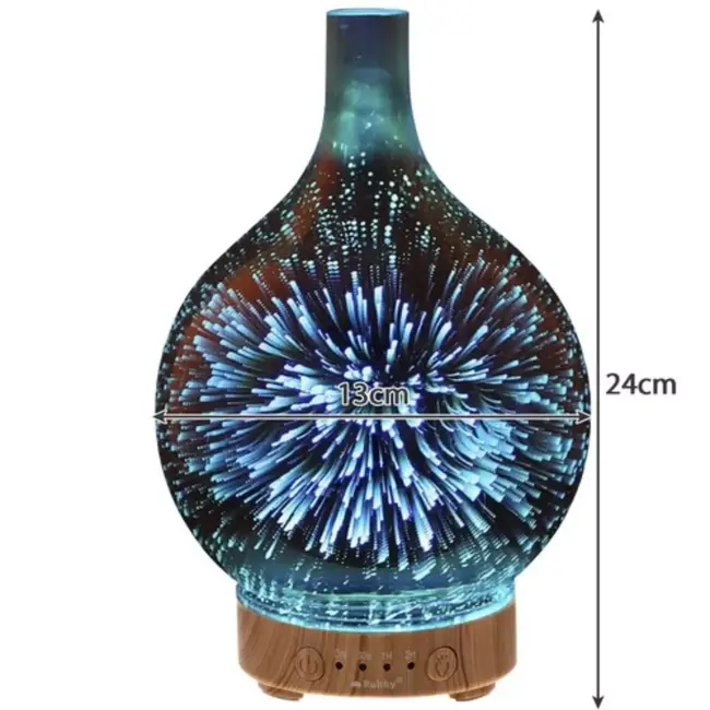 Ruhhy Geurverspreider en Luchtbevochtiger 100ml - LED Nachtlampje met Aromatherapie - 3-in-1 Apparaat