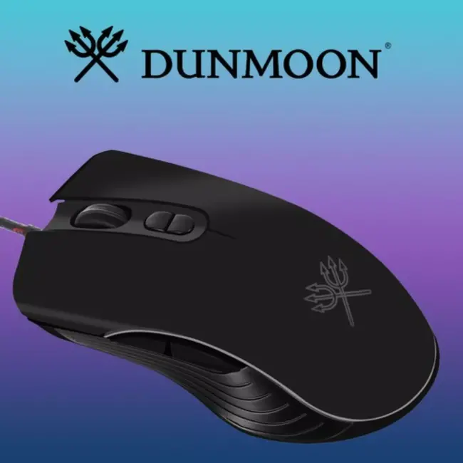 Dunmoon Bedrade Gaming Muis: Hoge Snelheid en Precisie met LED-verlichting - 1200-7200 DPI