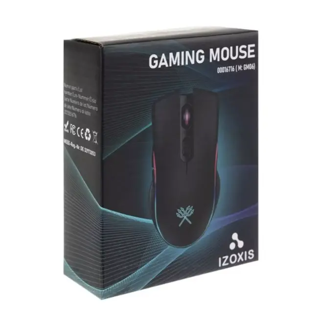Dunmoon Bedrade Gaming Muis: Hoge Snelheid en Precisie met LED-verlichting - 1200-7200 DPI