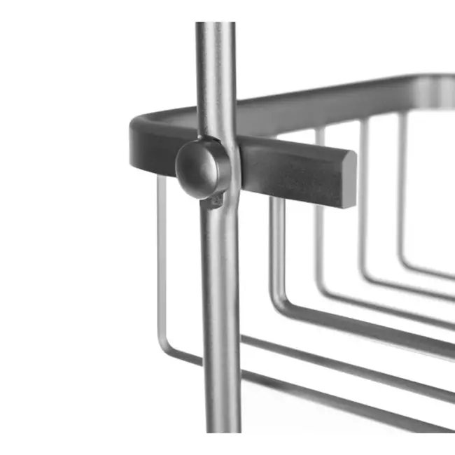 Malatec Zilveren Hangende Doucherek - Elegant en Praktisch - 3 Schappen