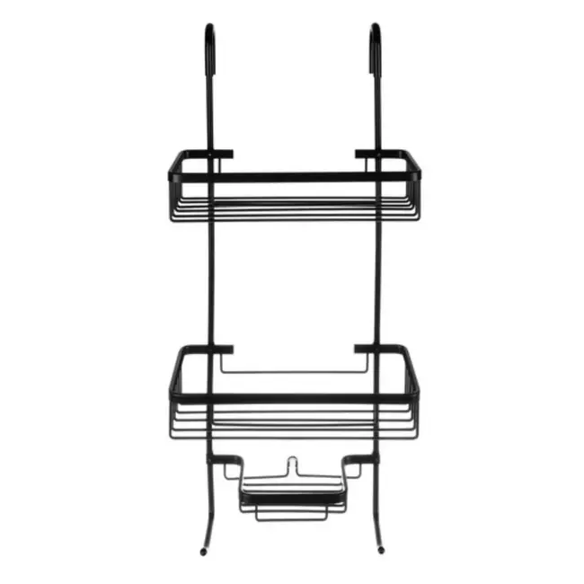 Malatec Zwart Hangend Doucherek - Stijlvol & Praktisch - 3 Lagen