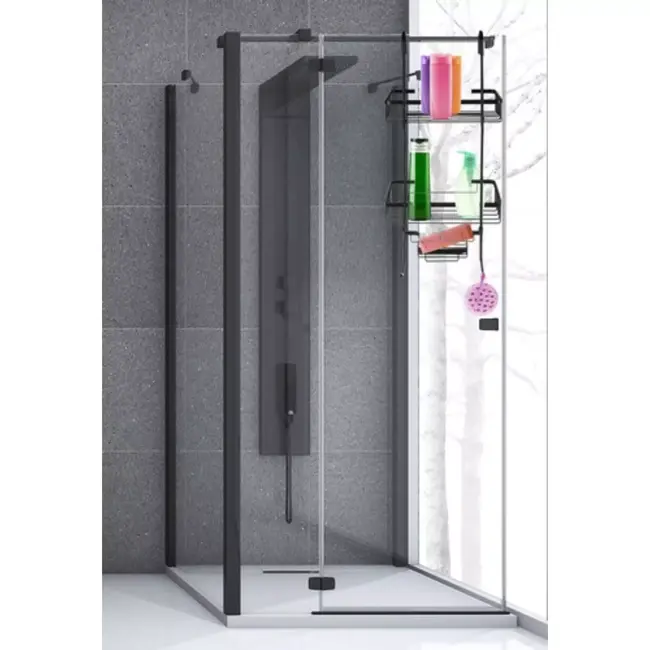 Ruhhy Zwart Hangend Doucherek - Stijlvol & Praktisch - 3 Lagen