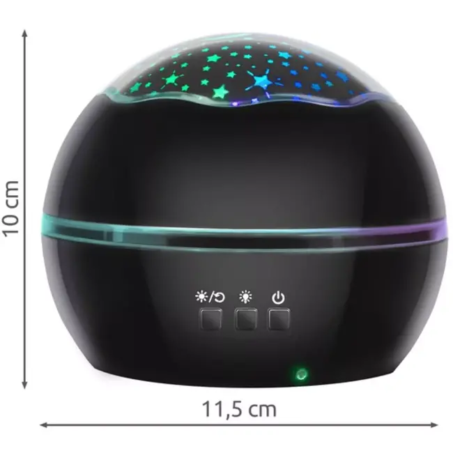 Malatec Projector Nachtlamp Zwart - Sterrenhemel en Onderwaterwereld