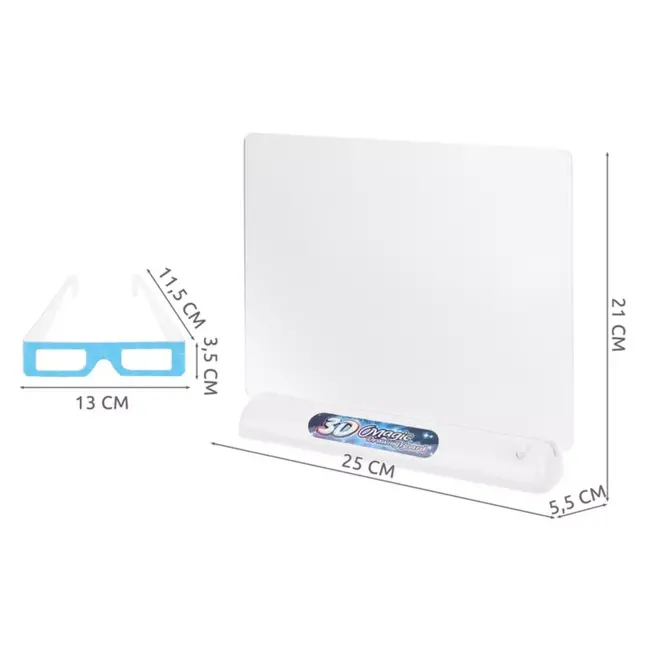 Ruhhy 3D Tekenbord voor Kinderen - Magische 3D-Kunst met LED Verlichting en 3D-Bril