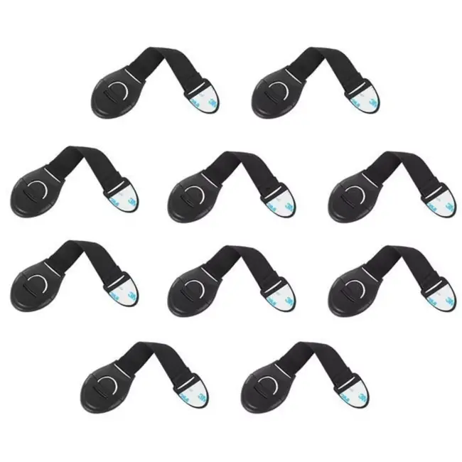 Ruhhy Kastbeveiliging Zwart - 10 Stuks - Bescherm Je Kind met Gemak