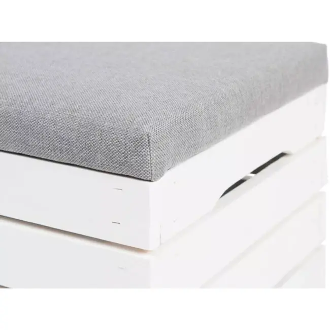 Ruhhy Zitbankje met Opslagklep - Multifunctioneel en Stijlvol - Sparrenhout en Stof