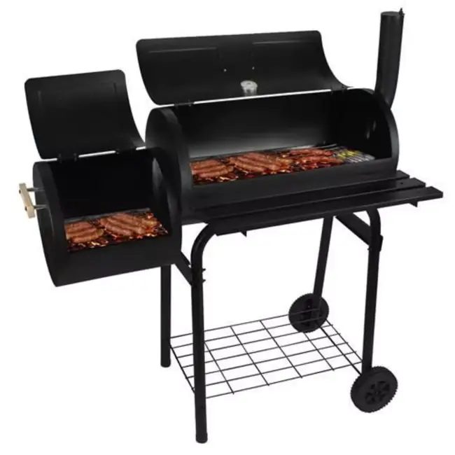 Kaminer Houtskool Barbecue met Smoker - Multifunctioneel voor Elke Tuin