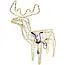 Ruhhy LED Rendier met Beweegbare Kop - Warmwit Licht - 3D Effect voor Kerstdecoratie