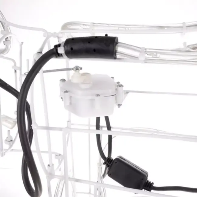 Ruhhy LED Rendier met Beweegbare Kop - Warmwit Licht - 3D Effect voor Kerstdecoratie