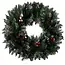 Ruhhy Besneeuwde Kerstkrans - 45 cm - Sfeervolle Deur- en Wanddecoratie