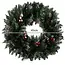 Ruhhy Besneeuwde Kerstkrans - 45 cm - Sfeervolle Deur- en Wanddecoratie