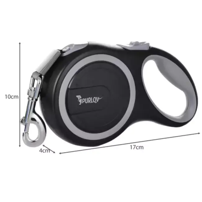 Purlov Automatische Hondenriem 5m/15kg - Veilig en Comfortabel