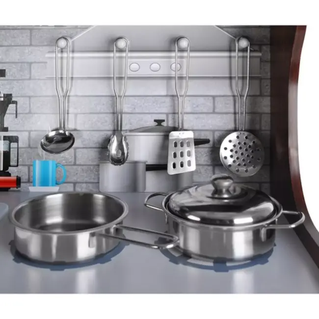 Kruzzel Houten Speelkeuken XL - Stimuleer Creativiteit met Geluid en Licht