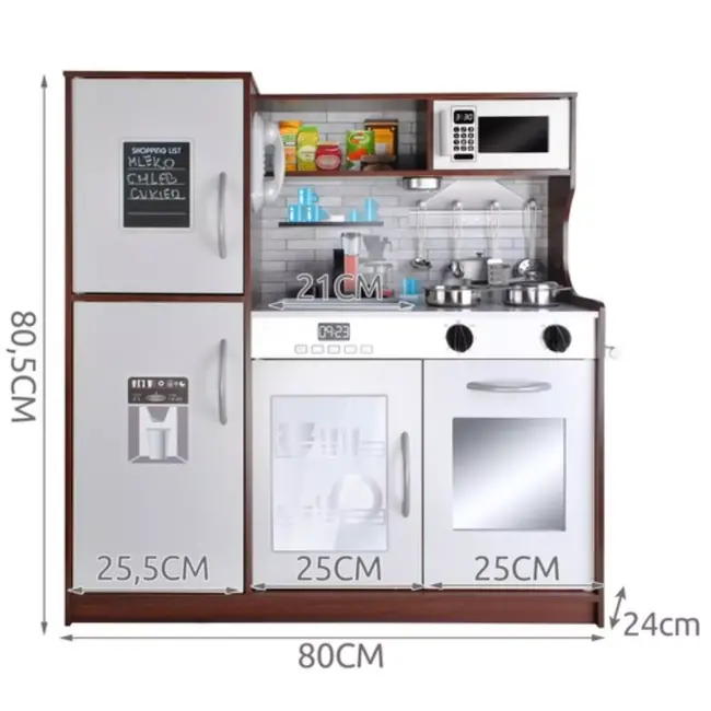 Kruzzel Houten Speelkeuken XL - Stimuleer Creativiteit met Geluid en Licht
