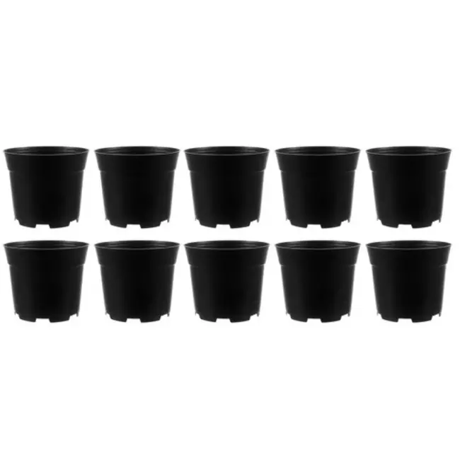 Gardlov zwarte productiepotjes Ø16cm, hoogte 13cm, 2 liter kunststof plantenpotten set 10 stuks