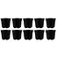 Gardlov zwarte productiepotjes Ø16cm, hoogte 13cm, 2 liter kunststof plantenpotten set 10 stuks