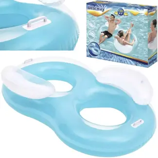 Bestway Dubbele Ring Opblaasfiguur - Comfortabel Ontspannen op het Water