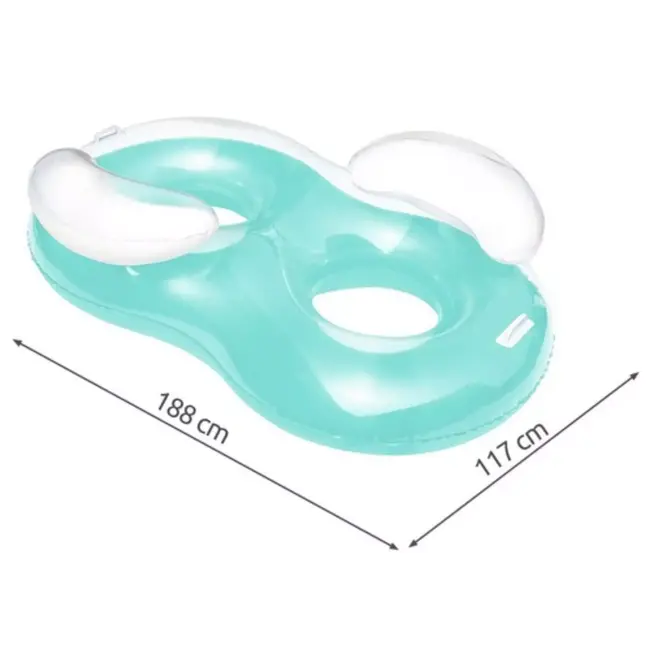 Bestway Dubbele Ring Opblaasfiguur - Comfortabel Ontspannen op het Water