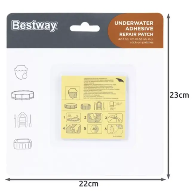 Bestway Onderwater Reparatieset - Onmiddellijke Reparaties voor Zwembaden