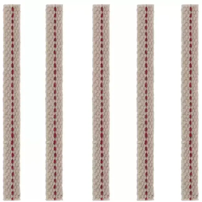 Ruhhy Premium Katoenen Lonten voor Olielampen - 12 cm, Set van 5