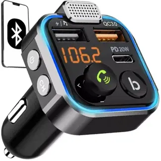 Xtrobb FM Bluetooth Zender/Oplader - Stream Muziek in Je Auto