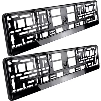 Xtrobb Universele Kentekenplaathouder - Perfect voor Europese Auto's - Zwart - 2 Stuks Xtrobb Universele Kentekenplaathouder - Perfect voor Europese Auto's - Zwart - 2 Stuks
