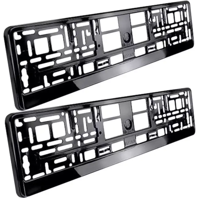 Xtrobb Universele Kentekenplaathouder - Perfect voor Europese Auto's - Zwart - 2 Stuks