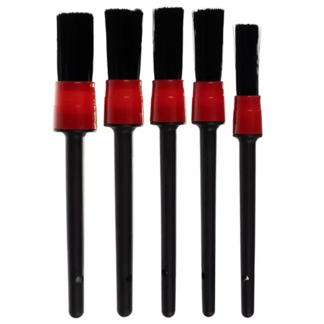 Xtrobb Detailing Borstels 5 Stuks met Doek - Perfecte Autoverzorging