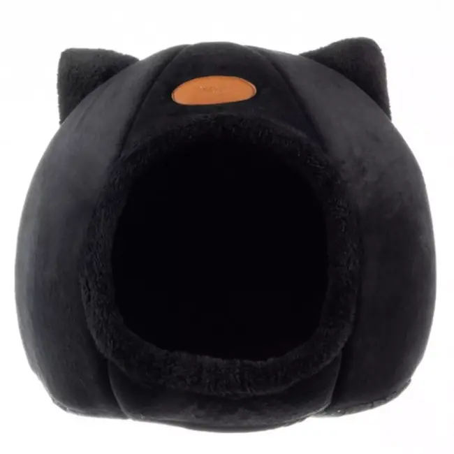 Purlov Plush Cat Bed - Luxe Huisje voor Jouw Kat