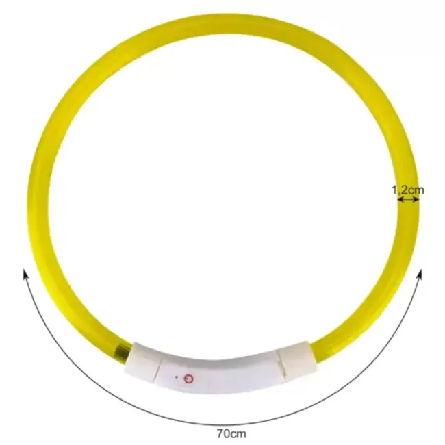 Purlov LED Lichtgevende Halsband - Veiligheid en Zichtbaarheid voor Uw Huisdier
