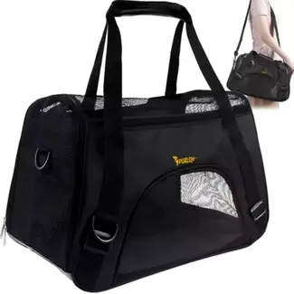 Purlov Transporttas - 50 x 25 x 30 cm - Reis Veilig met Uw Huisdier Purlov Transporttas - 50 x 25 x 30 cm - Reis Veilig met Uw Huisdier