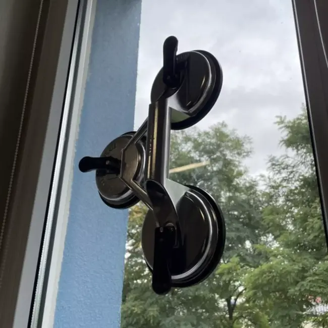 Bigstren Aluminium Vacuüm Zuignap - Veilig tillen tot 150kg met 3 Rubberen Pads