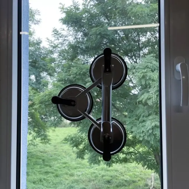 Bigstren Aluminium Vacuüm Zuignap - Veilig tillen tot 150kg met 3 Rubberen Pads