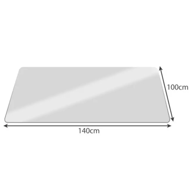 Ruhhy Beschermende Stoelmat 100x140cm - Melkachtig