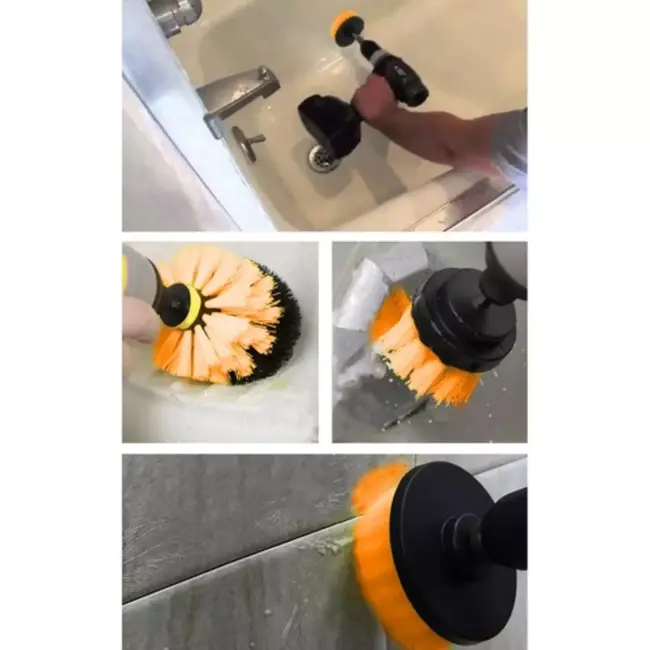 Bigstren 22-delige Boormachine Borstelset - Maak Alles Schoon met Gemak