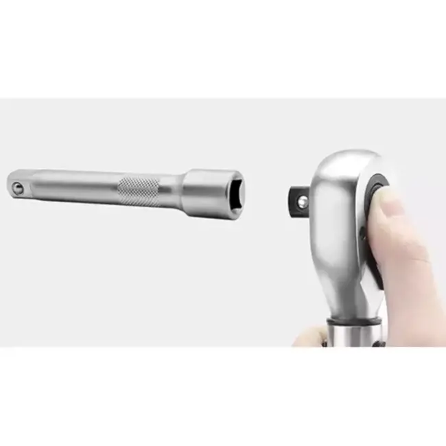 Bigstren Momentsleutel 1/2" met Doppen en Verlengstuk - Voor Elke Klus