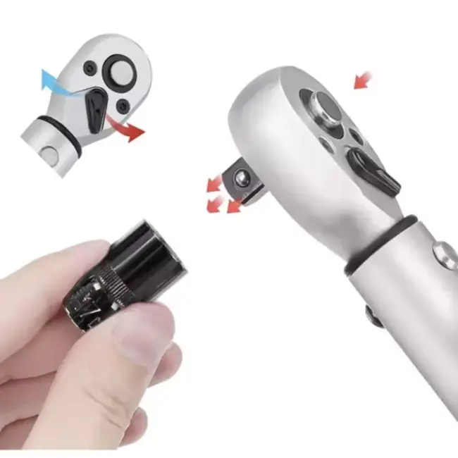 Bigstren Momentsleutel 1/2" met Doppen en Verlengstuk - Voor Elke Klus