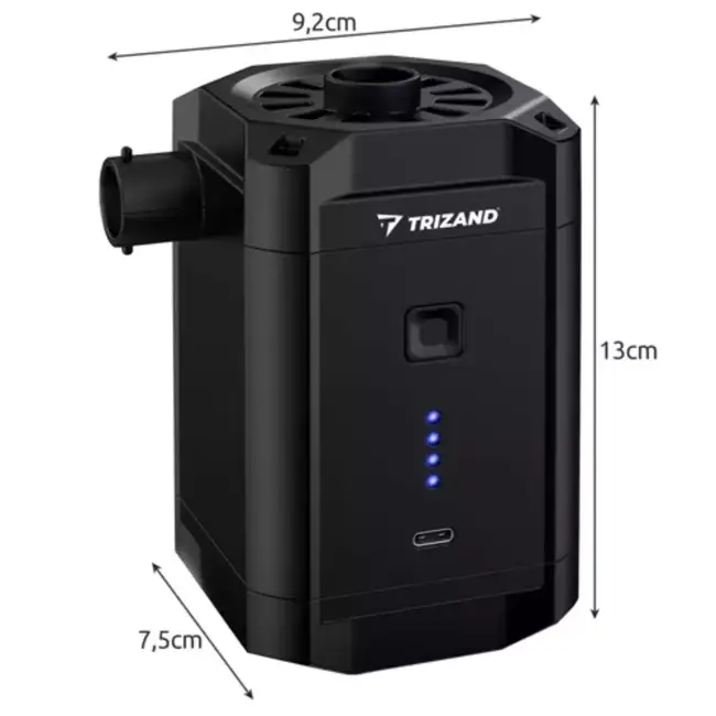 Trizand Draadloze Acculuchtpomp voor Camping en Strand - 5000 mAh - Compact en Krachtig