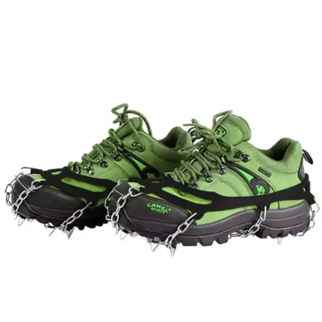 Trizand Antislip Schoenijzers Maat XL 44-47 - 8 Tanden per IJzer - Perfect voor Winterse Wandelingen