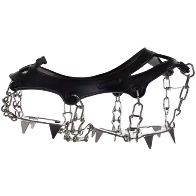 Trizand Antislip Schoenijzers Maat L 40-44 - 12 Tanden per IJzer - Inclusief Straps voor Veiligheid