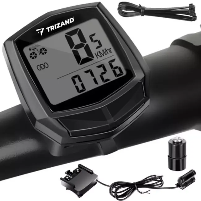 Trizand Multifunctionele Bedrade Fietscomputer: 15 Essentiële Functies voor Elke Rit