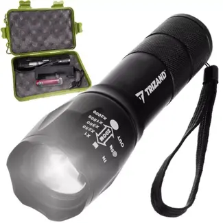 Trizand CREE LED T6 Zaklamp: Oplaadbaar en Waterdicht voor Elk Avontuur