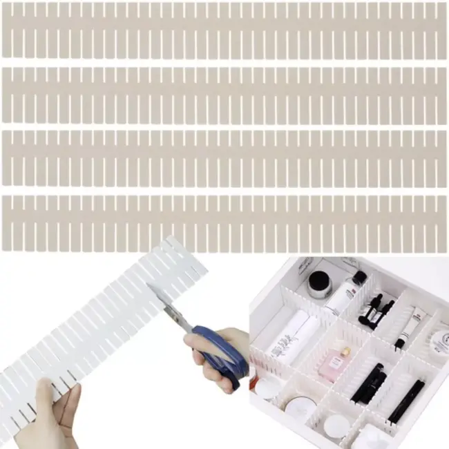 Ruhhy Lade-Organizer Separator Set - 4 Stuks - Maak Uw Lades Overzichtelijk en Georganiseerd