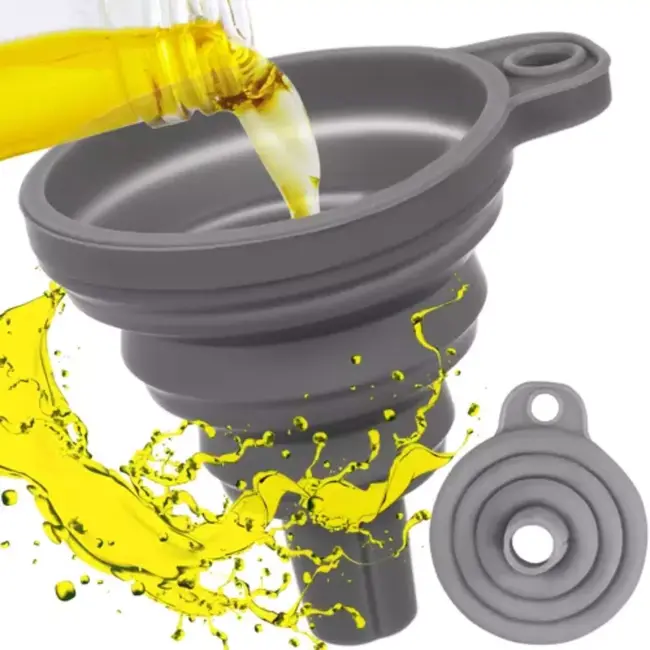 Ruhhy Opvouwbare Siliconen Trechter - Compact en Handig