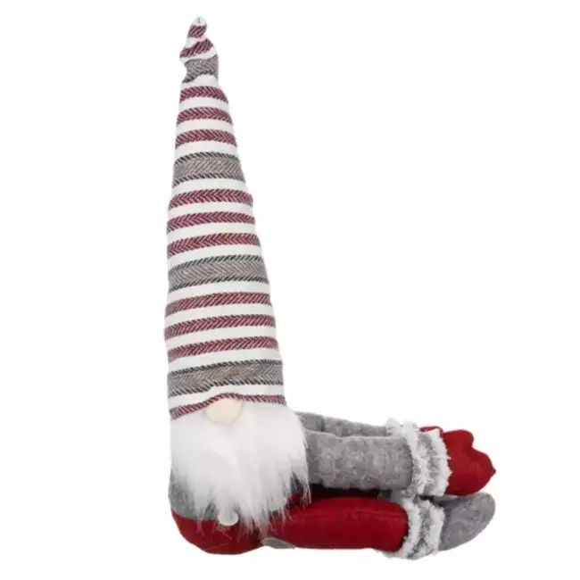 Ruhhy Kabouter/Dwerg met Klittenband - Feestelijke Kerstdecoratie