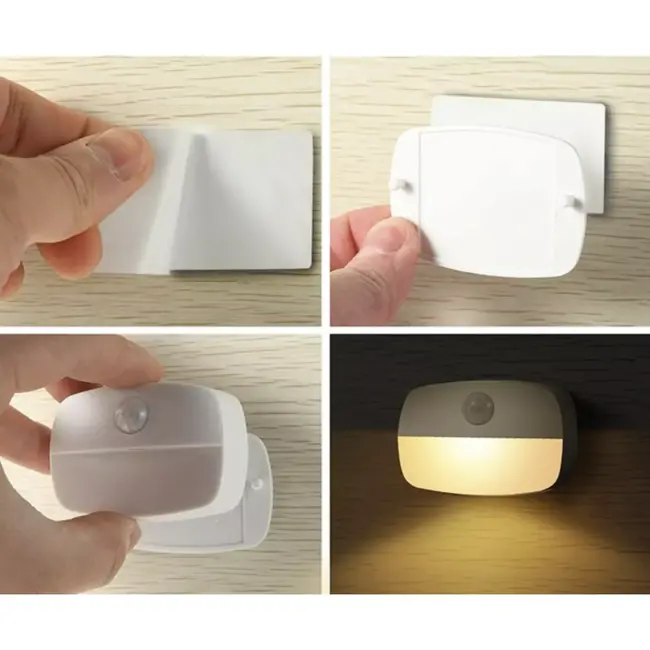 Izoxis Draadloze LED Nachtlamp: Gemak en Veiligheid in Één